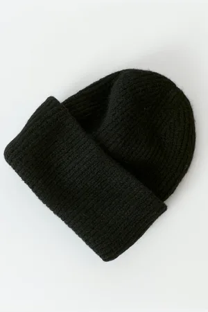 Gina Tricot Rib beanie - Mützen - Schwarz - ONESIZE - Dame