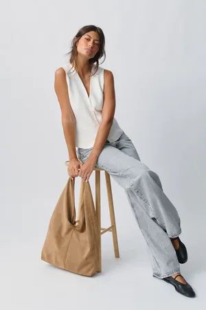 Gina Tricot Slouchy bag - Umhängetaschen - beige - ONESIZE - Dame