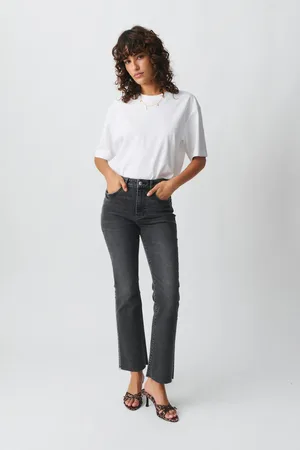 Gina Tricot Kick flare jeans - Flare & bootcut jeans - Schwarz - 34 - Dame