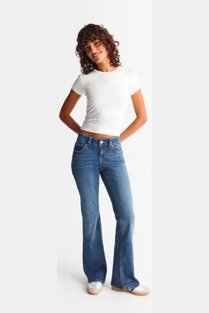 Gina Tricot Y2k low bootcut jeans - Low waist jeans - Blau - 32 - Dame