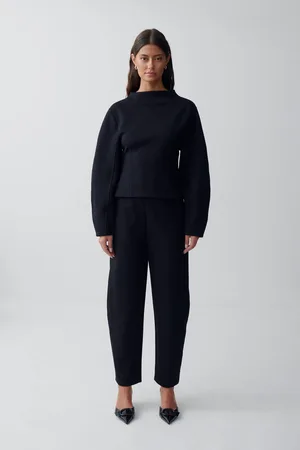 Gina Tricot Barrel trousers - Hosen - Schwarz - M - Dame