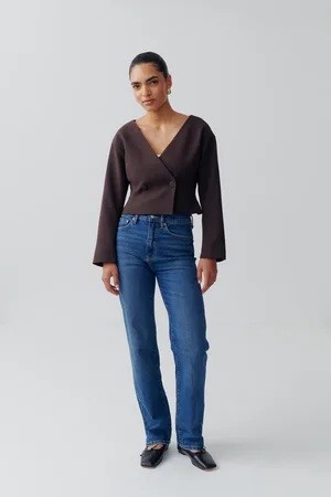 Gina Tricot High straight jeans - Highwaist jeans - Blau - 36 - Dame