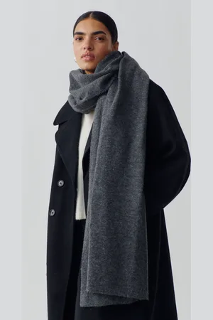 Gina Tricot Soft knitted scarf - Schals & Halstücher - Grau - ONESIZE - Dame
