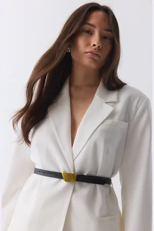 Gina Tricot Clean buckle belt - Gürtel - Schwarz - M/L - Dame
