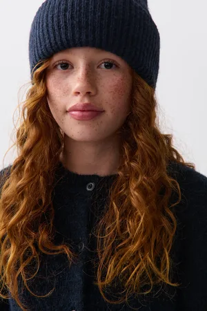 Gina Tricot Y rib beanie - Accessoires - Blau - ONESIZE - Mädchen
