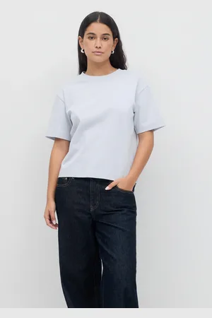 Gina Tricot Basic tee - t-shirts - Blau - XXL - Dame