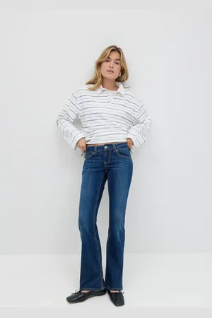 Gina Tricot Y2k low bootcut jeans - Low waist jeans - Blau - 44 - Dame