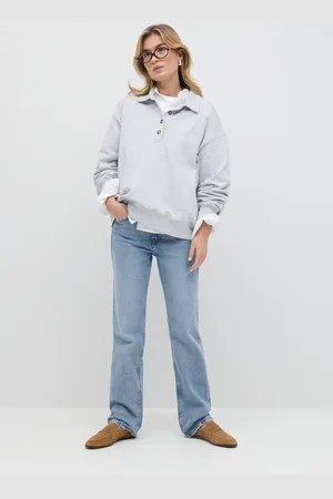 Gina Tricot Mid straight jeans - Straight jeans - Blau - 42 - Dame