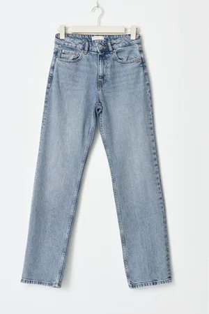 Gina Tricot Mid straight tall jeans - Straight jeans - Blau - 44 - Dame