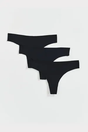 Gina Tricot Pack invisible thong - slips-3er-pack - Schwarz - L - Dame
