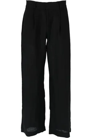 Gina Tricot Tall linen trousers - Leinenhosen - Schwarz - XS - Dame