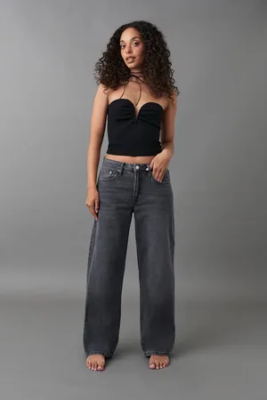Gina Tricot Baggy jeans - Baggy & loose jeans - Grau - 44 - Dame