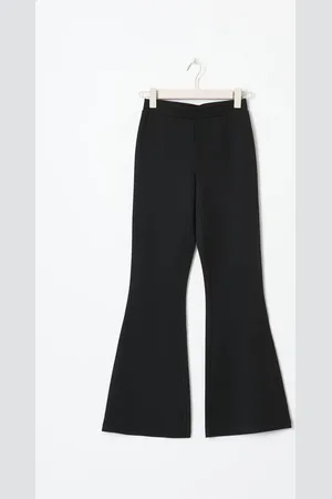 Gina Tricot Tall trousers - schlaghosen - Schwarz - XL - Dame