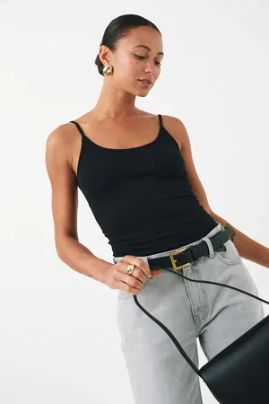 Gina Tricot Basic strap singlet - Tops - Schwarz - XL - Dame