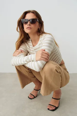 Gina Tricot Classic sunglasses - Sonnenbrillen - beige - ONESIZE - Dame