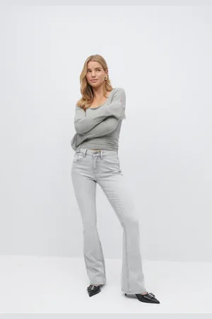 Gina Tricot Low waist bootcut jeans - Low waist jeans - Grau - 44 - Dame