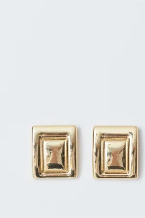 Gina Tricot Square earrings - Ohrringe - Gold - ONESIZE - Dame