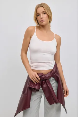 Gina Tricot Basic strap singlet - Tops - Pink - XXL - Dame