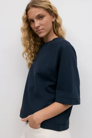 Gina Tricot Terry tee - t-shirts - Blau - S - Dame