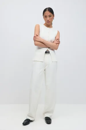 Gina Tricot Baggy jeans - Baggy & loose jeans - Weiß - 44 - Dame