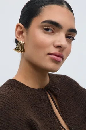 Gina Tricot Wave earrings - Ohrringe - Gold - ONESIZE - Dame
