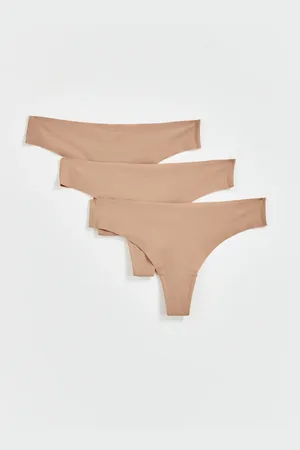 Gina Tricot Pack invisible thong - slips-3er-pack - beige - XL - Dame