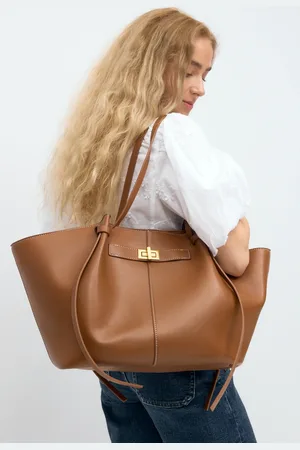 Gina Tricot Long strap pu bag - Umhängetaschen - Braun - ONESIZE - Dame