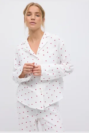 Gina Tricot Gauze pyjamas shirt - pyjamas - Weiß - L - Dame