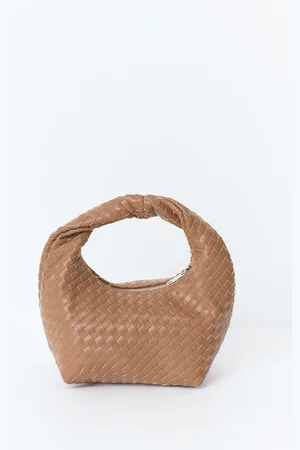Gina Tricot Braided handbag - geflochtene taschen - Braun - ONESIZE - Dame