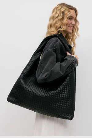 Gina Tricot Braided large bag - Umhängetaschen - Schwarz - ONESIZE - Dame