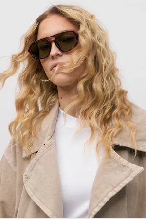 Gina Tricot 70s sunglasses - Sonnenbrillen - Braun - ONESIZE - Dame