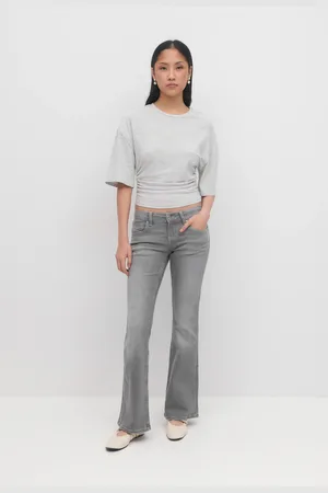 Gina Tricot Ultra low bootcut jeans - Low waist jeans - Grau - 44 - Dame