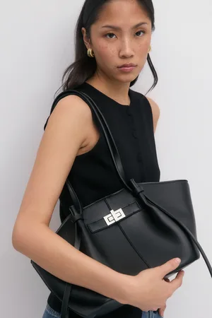 Gina Tricot Midi long strap bag - Umhängetaschen - Schwarz - ONESIZE - Dame