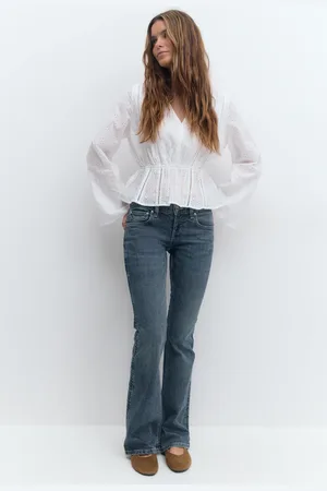 Gina Tricot Ultra low bootcut jeans - Low waist jeans - Blau - 44 - Dame