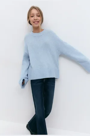 Gina Tricot Y knitted sweater - strickpullis - Blau - 170 - Mädchen