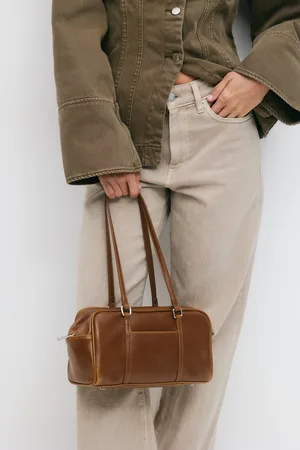 Gina Tricot Small bowling bag - Umhängetaschen - Braun - ONESIZE - Dame