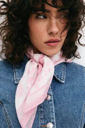Gina Tricot Linen blend scarf - Schals & Halstücher - Pink - ONESIZE - Dame