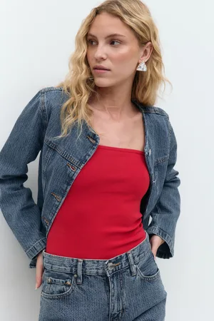 Gina Tricot Tube top - bandeau tops - Rot - XL - Dame