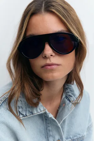 Gina Tricot Aviator sunglasses - Sonnenbrillen - Schwarz - ONESIZE - Dame