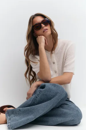 Gina Tricot Classic chunky sunglasses - Sonnenbrillen - Braun - ONESIZE - Dame