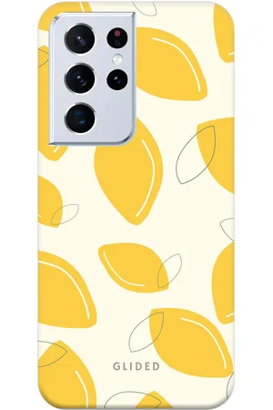 Glided Abstract Lemon - Samsung Galaxy S21 Ultra 5G Handyhülle - Biologisch Abbaubar