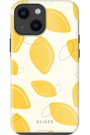 Glided Abstract Lemon - iPhone 13 mini Handyhülle - Biologisch Abbaubar