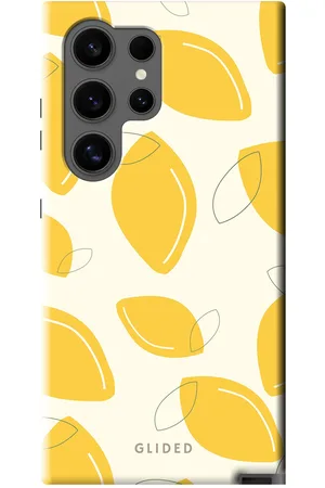 Glided Abstract Lemon - Samsung Galaxy S24 Ultra Handyhülle - Biologisch Abbaubar