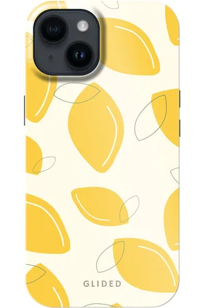 Glided Abstract Lemon - iPhone 14 Handyhülle - Biologisch Abbaubar
