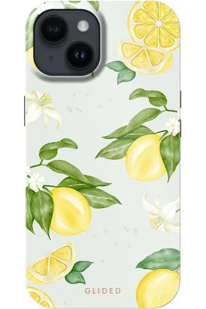 Glided Lemon Beauty - iPhone 14 Handyhülle - Biologisch Abbaubar