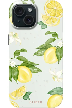 Glided Lemon Beauty - iPhone 15 Handyhülle - Biologisch Abbaubar