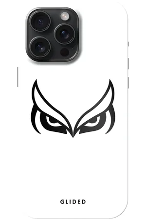 Glided White Owl - iPhone 15 Pro Max Handyhülle - Biologisch Abbaubar
