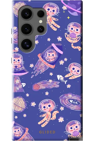 Glided Space Cat - Samsung Galaxy S24 Ultra Handyhülle - Biologisch Abbaubar