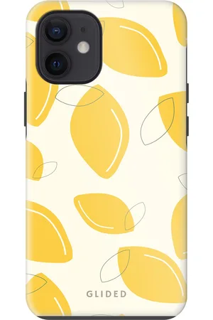 Glided Abstract Lemon - iPhone 12 mini Handyhülle - Biologisch Abbaubar