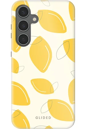 Glided Abstract Lemon - Samsung Galaxy S24 Plus Handyhülle - Biologisch Abbaubar